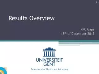 Results Overview