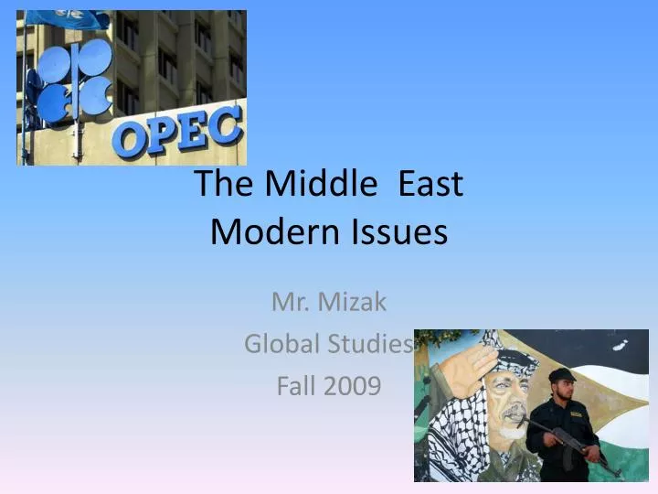 the middle east modern issues