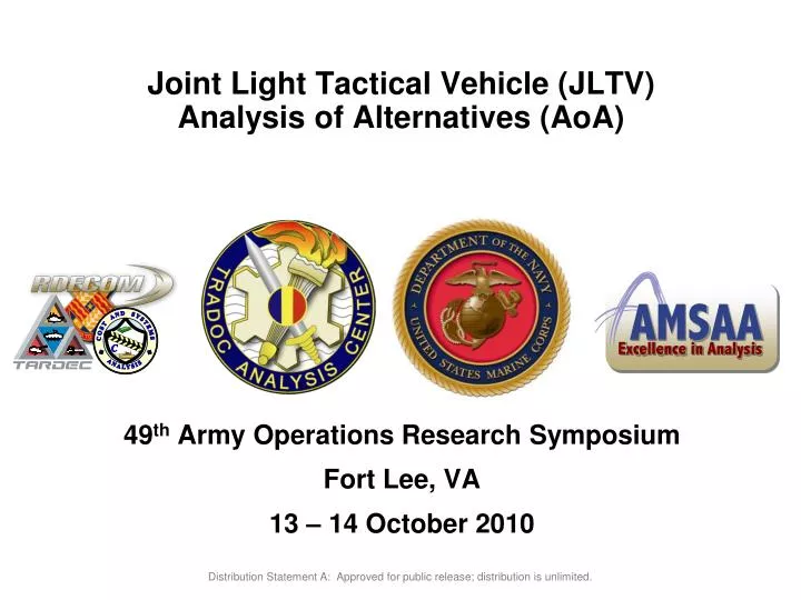 joint light tactical vehicle jltv analysis of alternatives aoa