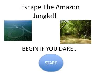 Escape The Amazon Jungle!!