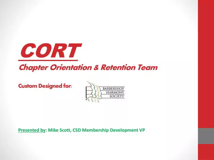 cort chapter orientation retention team custom designed for