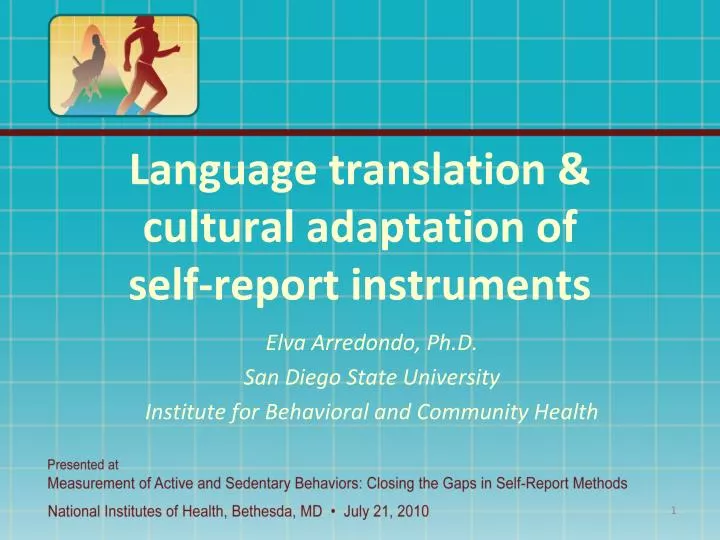 language translation cultural adaptation of self report instruments