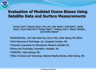 Evaluation of Modeled Ozone Biases Using Satellite Data and Surface Measurements