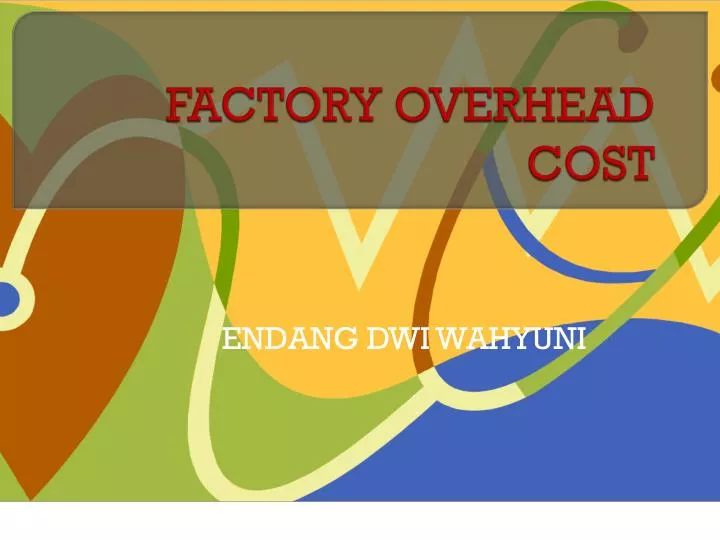 factory overhead cost