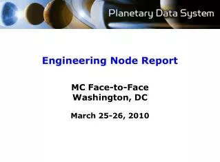 Engineering Node Report