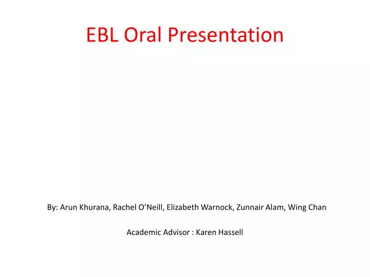 ebl oral presentation