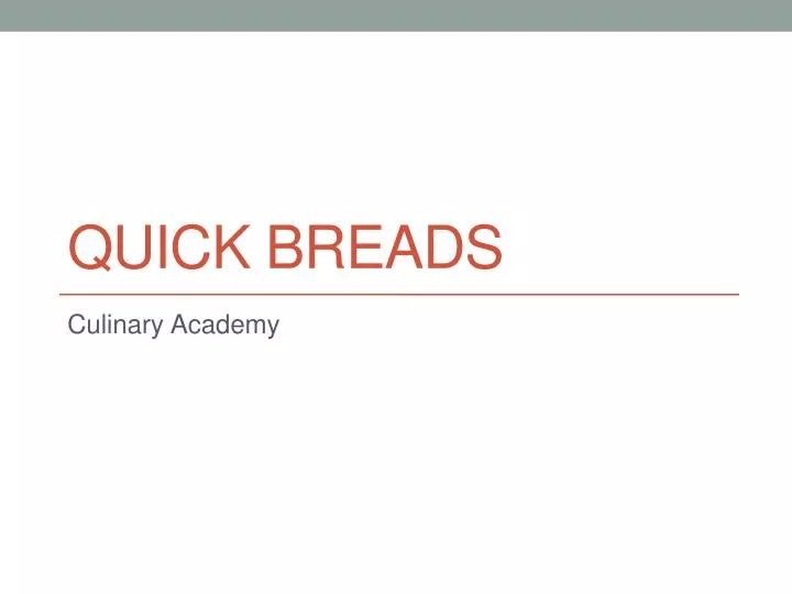 quick breads