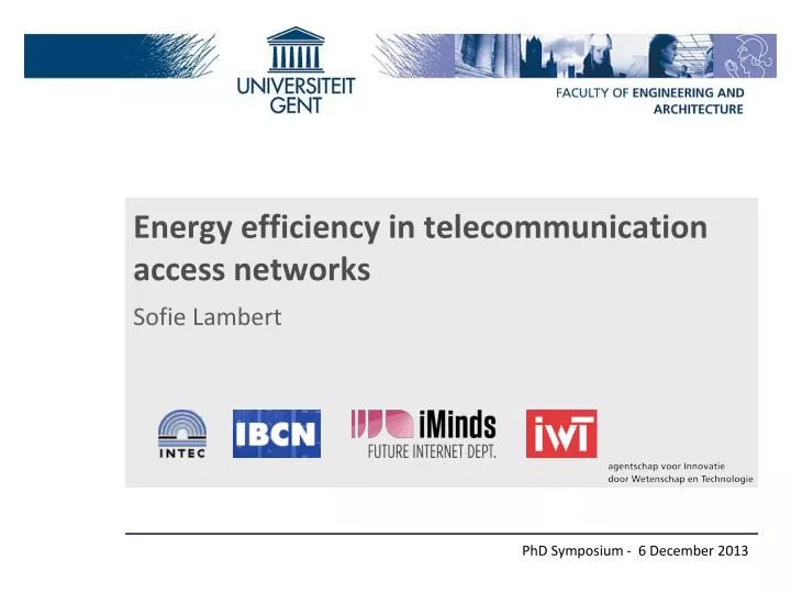 energy efficiency in telecommunication access networks
