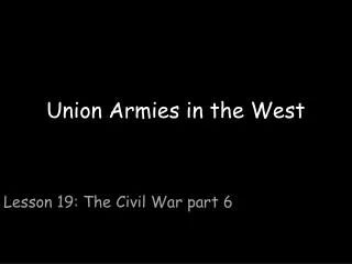 Union Armies in the West