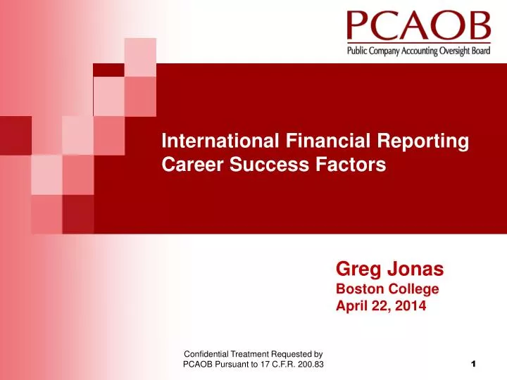 international financial reporting career success factors