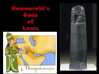 Hammurabi’s Code of Laws