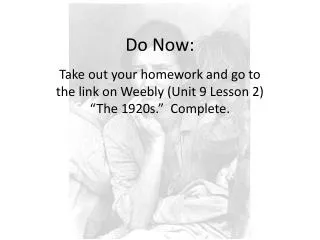 Do Now: