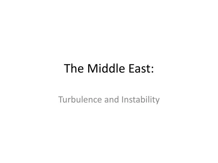 the middle east