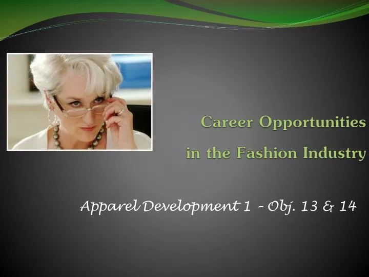 career opportunities in the fashion industry