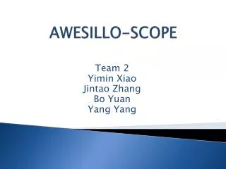 AWESILLO-SCOPE