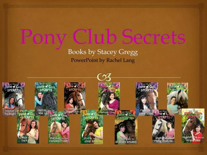 pony club secrets