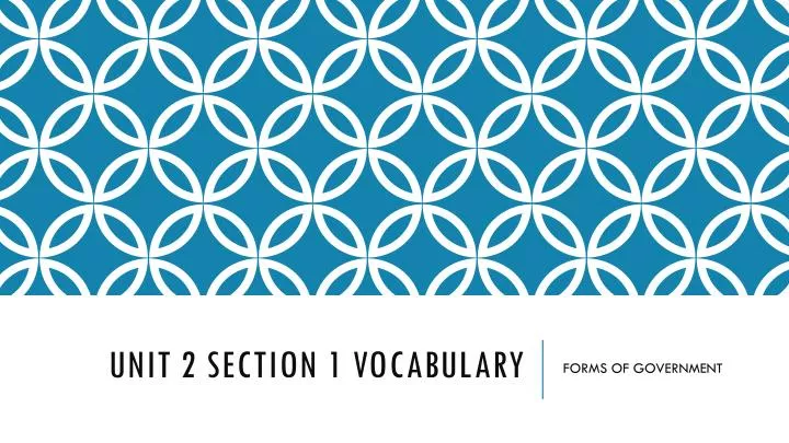 unit 2 section 1 vocabulary