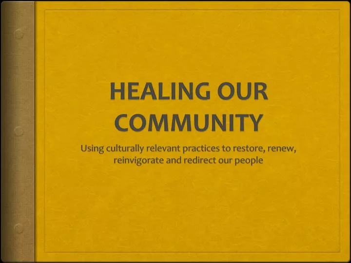 healing our community