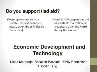 Do you support tied aid?