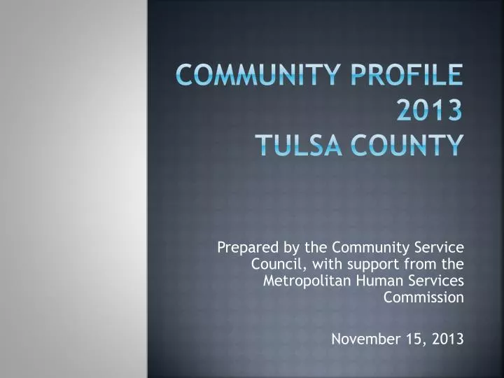 community profile 2013 tulsa county