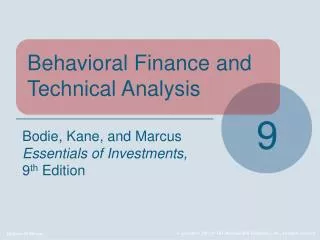 Behavioral Finance and Technical Analysis