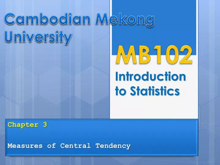 introduction to statistics