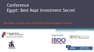 Conference Egypt: Best Kept Investment Secret