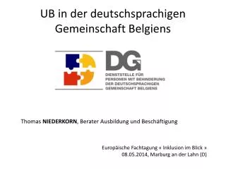 UB in der deutschsprachigen Gemeinschaft Belgiens