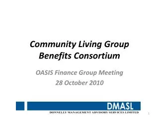 Community Living Group Benefits Consortium