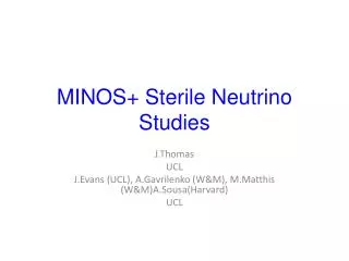 MINOS+ Sterile Neutrino Studies