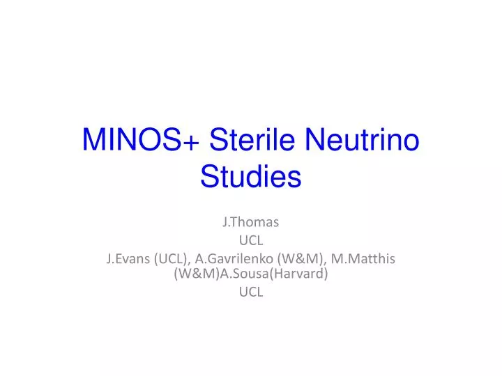 minos sterile neutrino studies