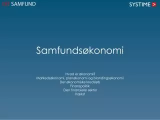 samfunds konomi