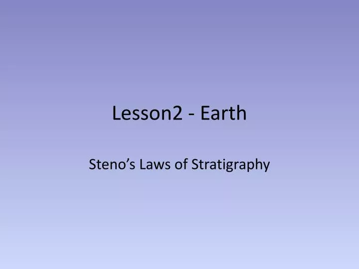 lesson2 earth