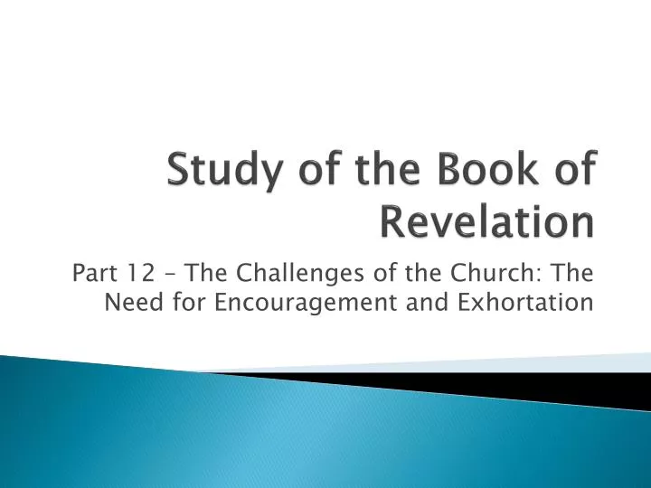 study of the book of revelation