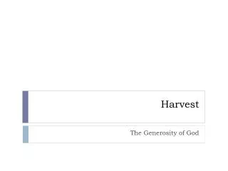 harvest