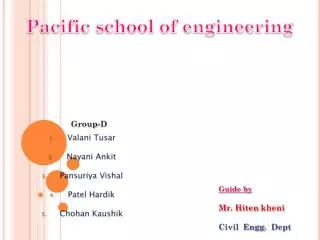 Pacific school of engineering