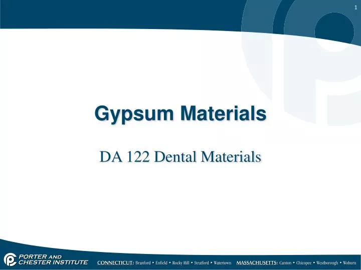 gypsum materials