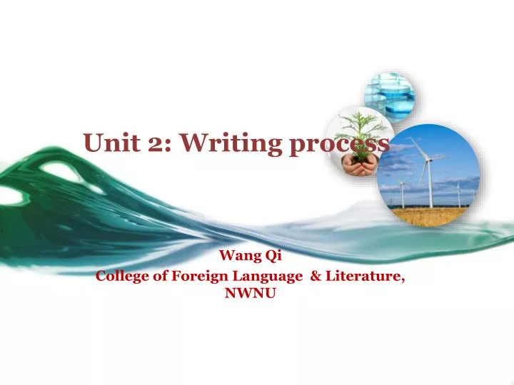 unit 2 writing process