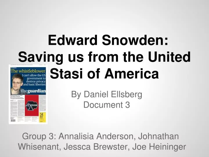 edward snowden saving us from the united stasi of america