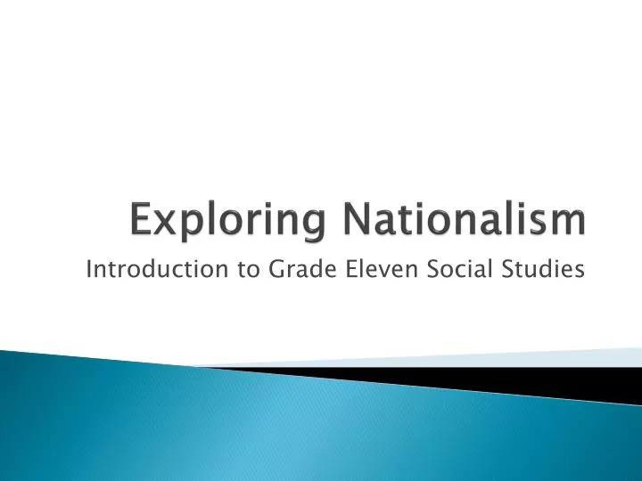 exploring nationalism