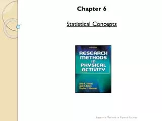 Chapter 6 Statistical Concepts