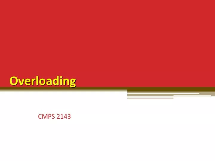 overloading