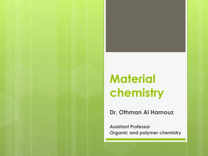 material chemistry