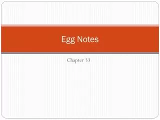 Egg Notes