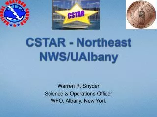CSTAR - Northeast NWS/ UAlbany