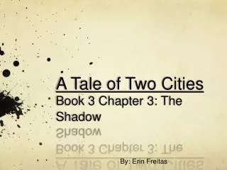 A Tale of Two Cities Book 3 Chapter 3: The Shadow