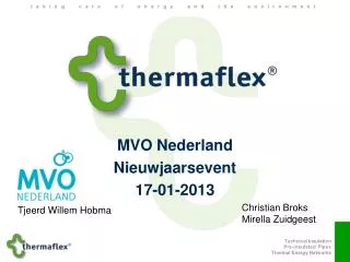 MVO Nederland Nieuwjaarsevent 17-01-2013