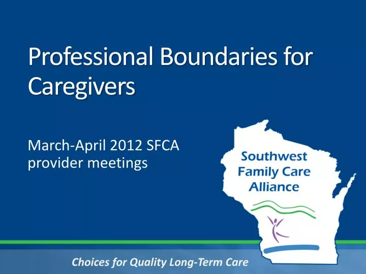 professional boundaries for caregivers