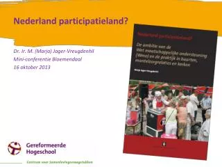 Nederland participatieland?