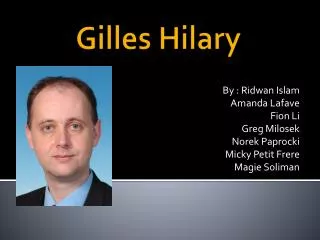 Gilles Hilary